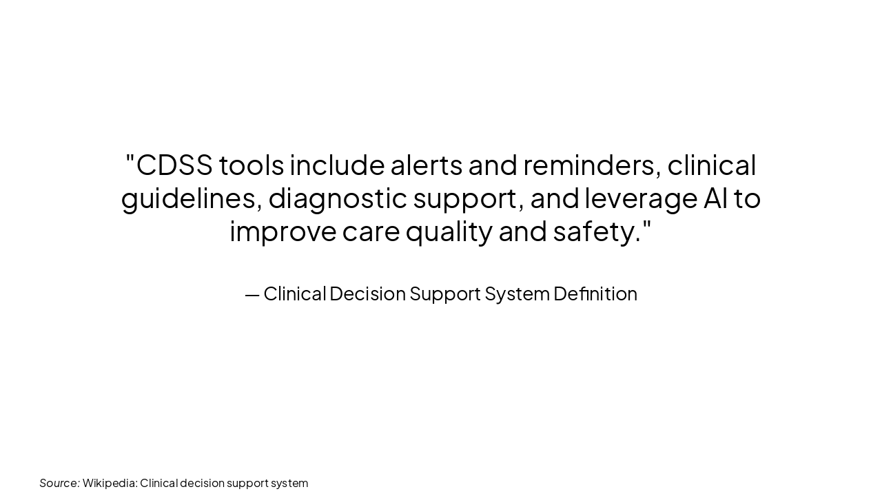Slide 10 - Clinical Decision Support