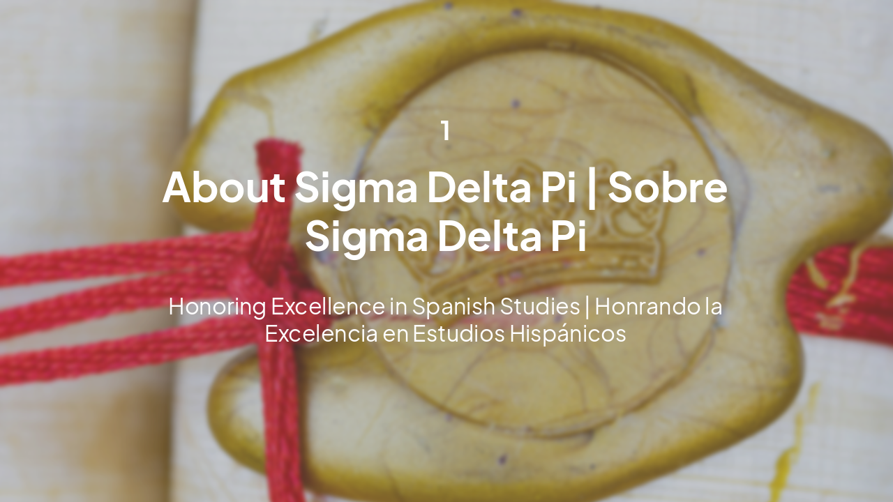 Slide 3 - Section: About Sigma Delta Pi