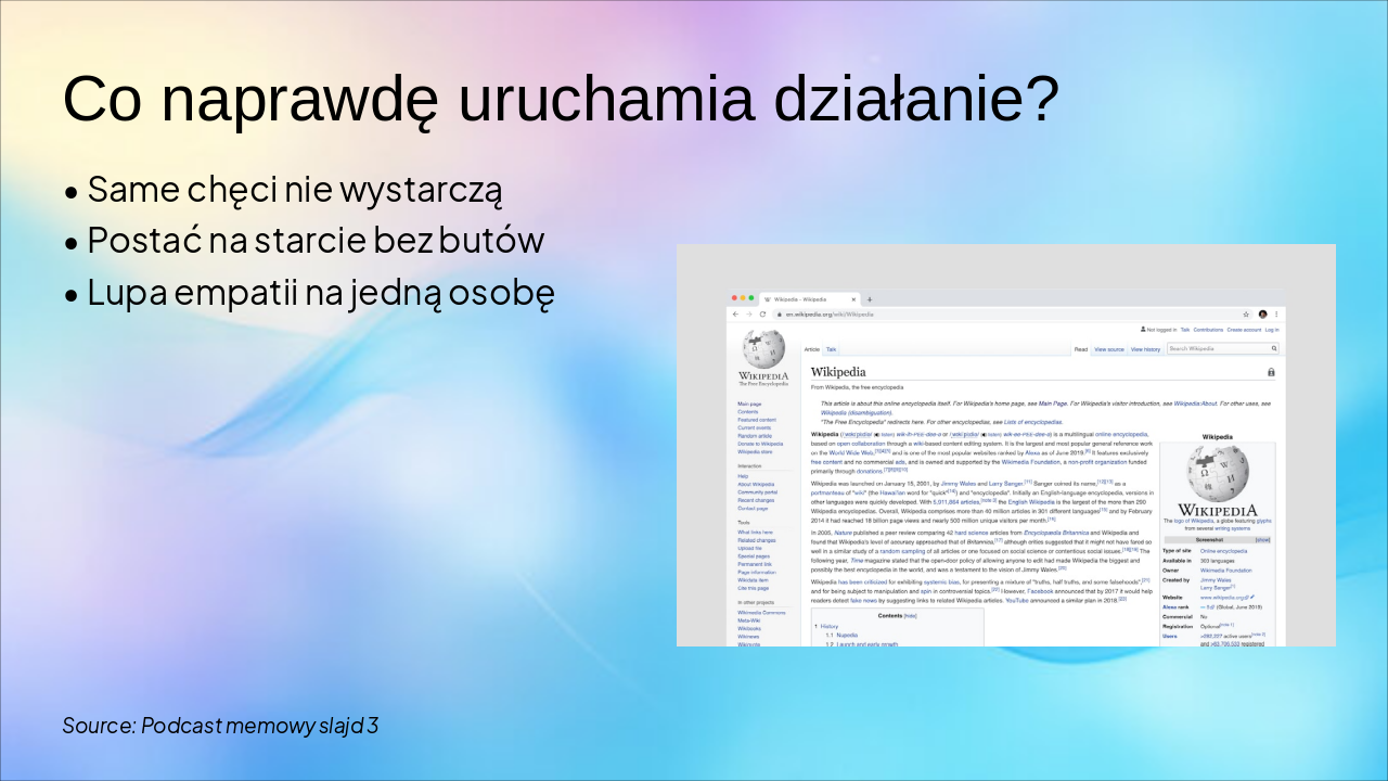 Slide 3 - Co naprawdę uruchamia działanie?