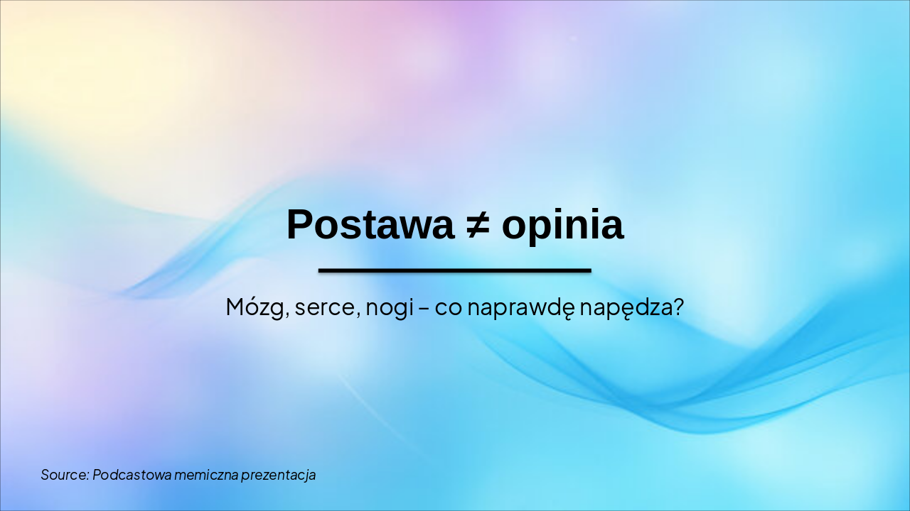 Postawa ≠ Gadanie: Memowa Prawda