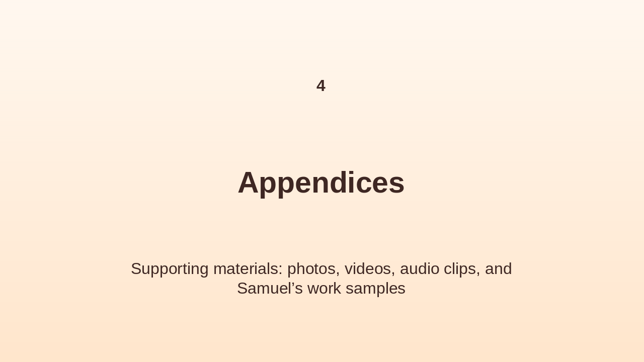 Slide 12 - 4. Appendices