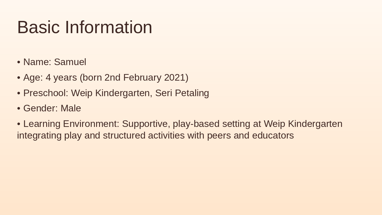 Slide 4 - Basic Information