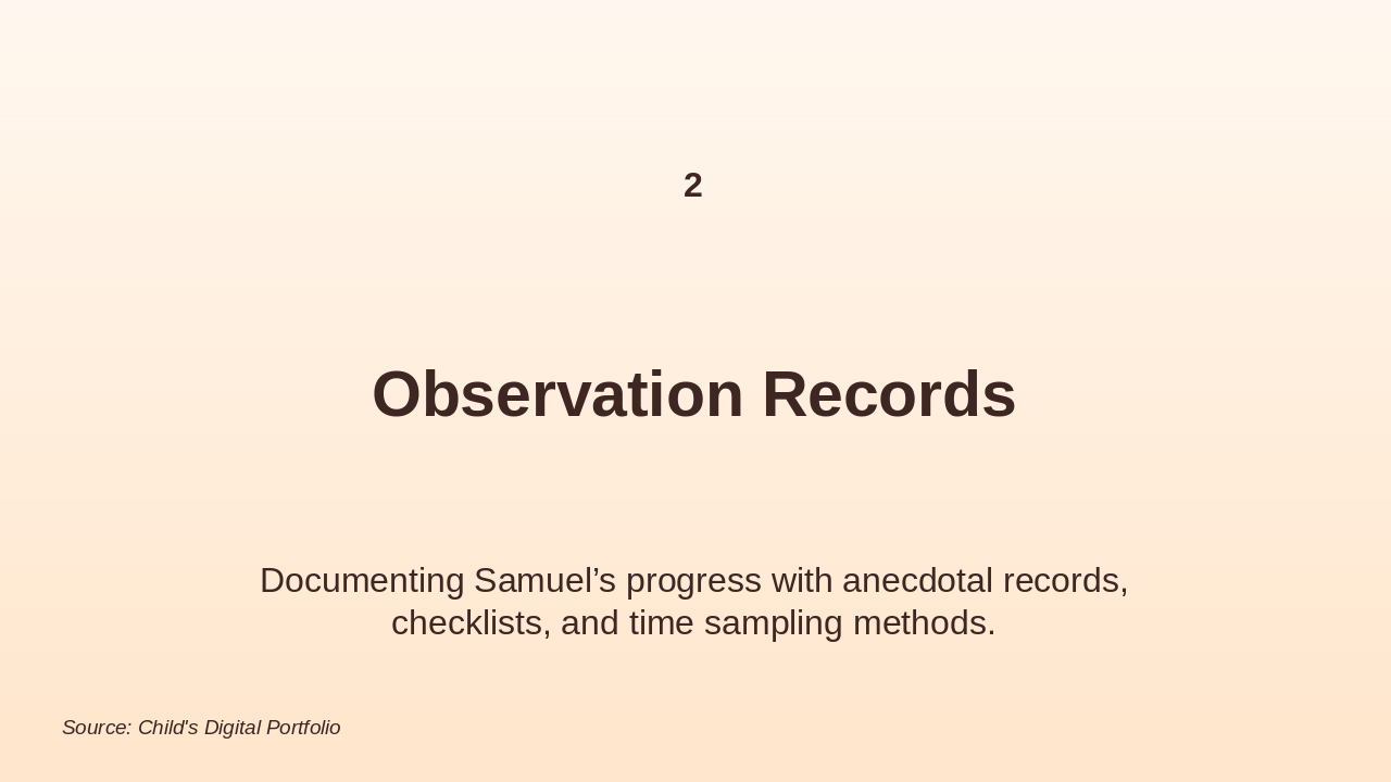 Slide 6 - Observation Records