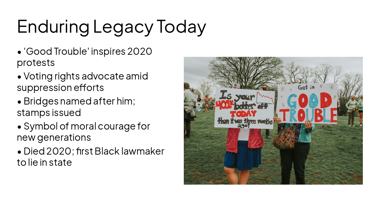Slide 8 - Enduring Legacy Today