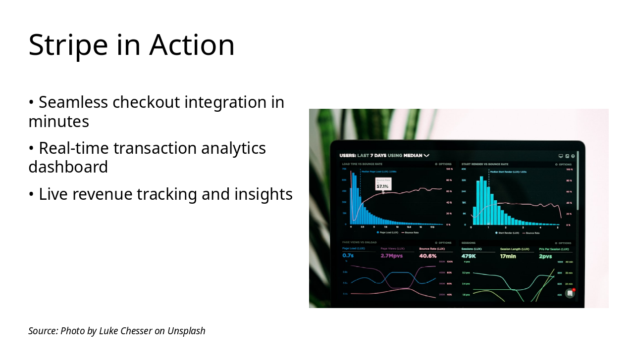 Slide 5 - Stripe in Action