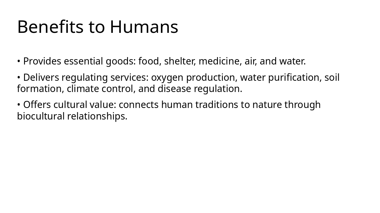 Slide 9 - Benefits to Humans