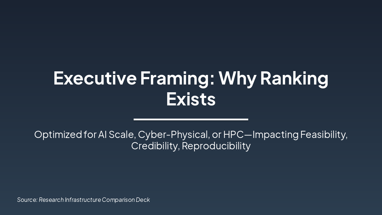 Research Platform Rankings: Fit Matters