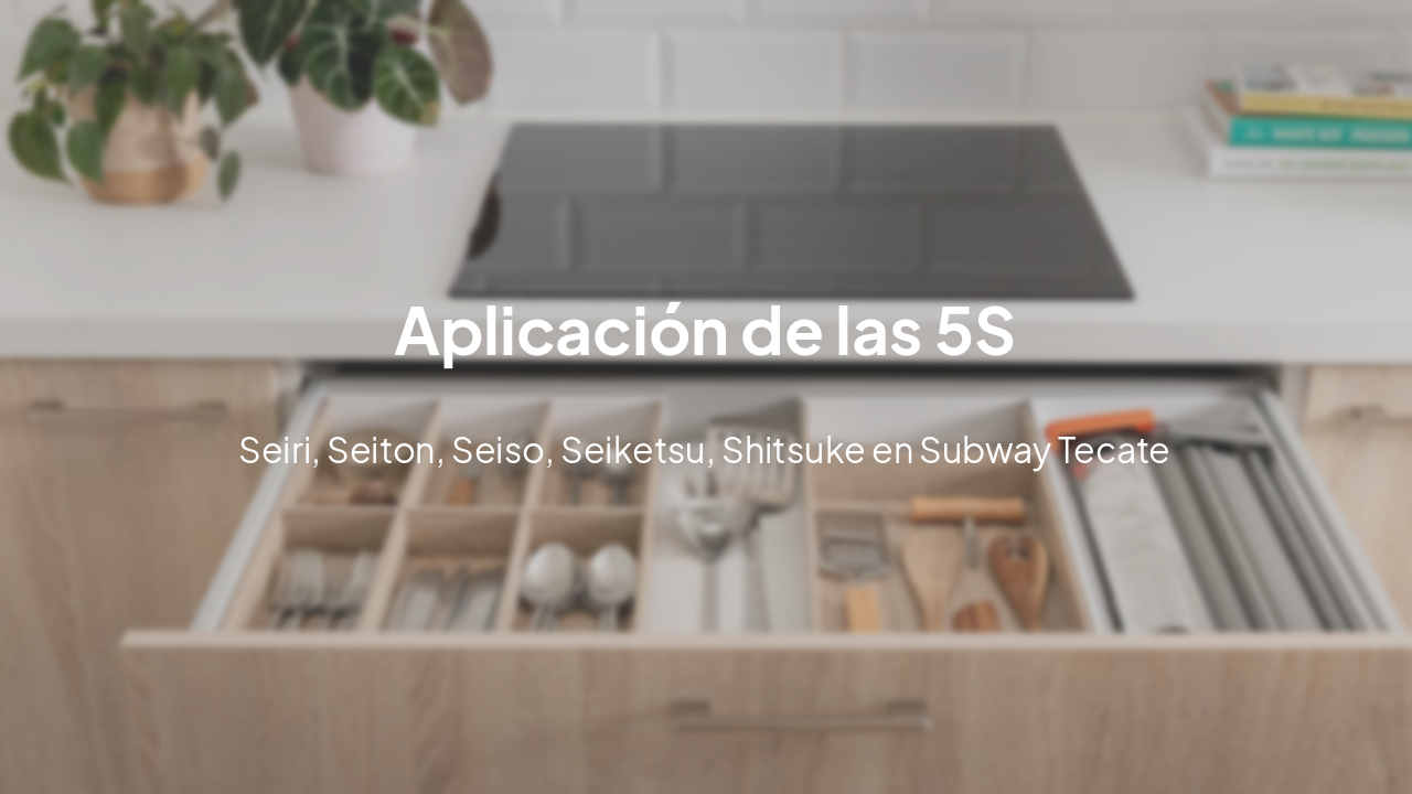 Slide 10 - Aplicación de las 5S
