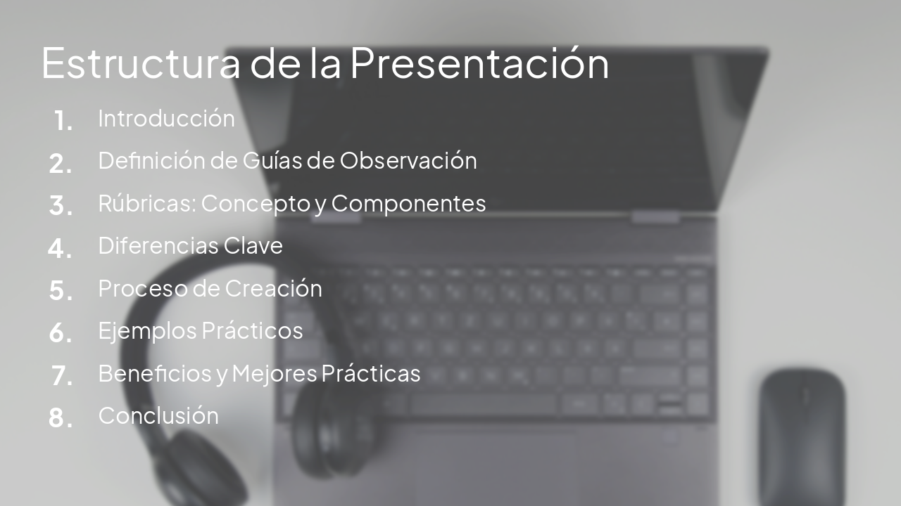 Slide 2 - Estructura de la Presentación