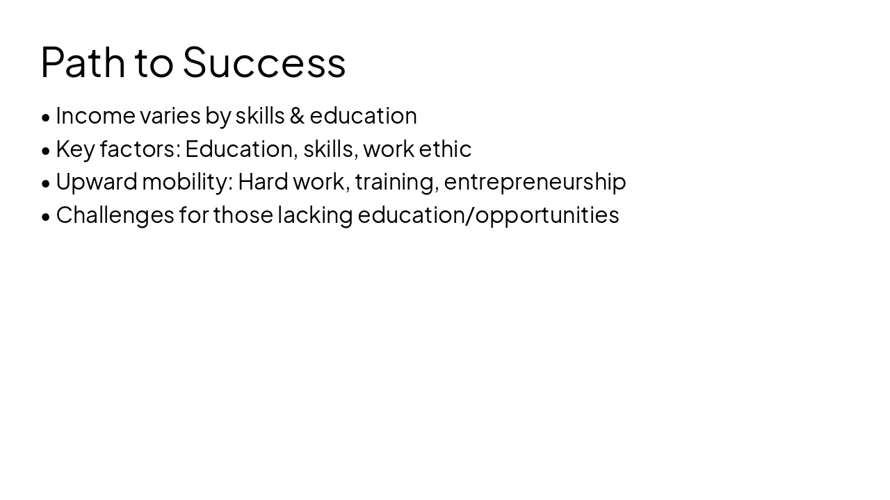 Slide 12 - Path to Success
