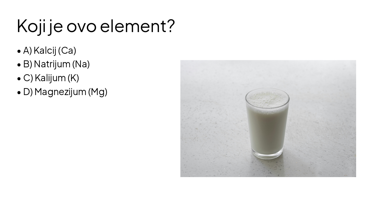 Slide 9 - Koji je ovo element?
