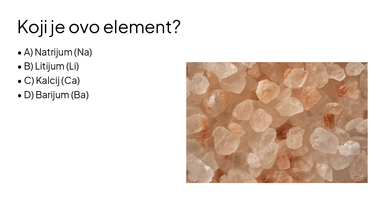 Slide 5 - Koji je ovo element?