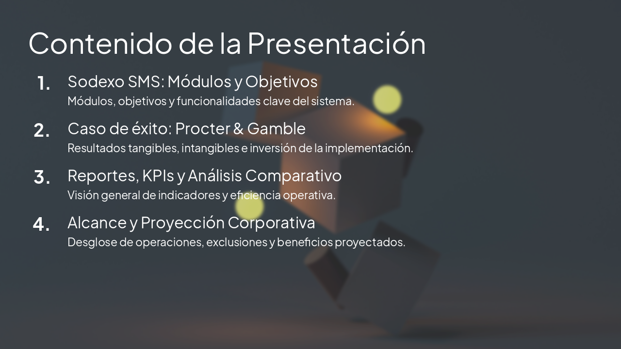 Slide 2 - Contenido de la Presentación