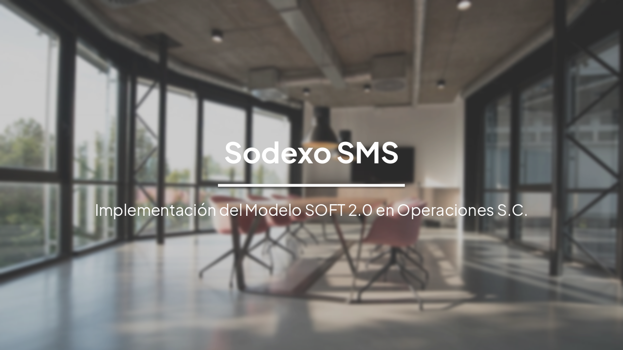 Sodexo SMS: SOFT 2.0 para Eficiencia en Limpieza