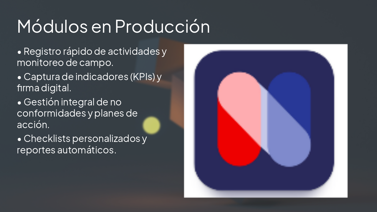 Slide 4 - Módulos en Producción