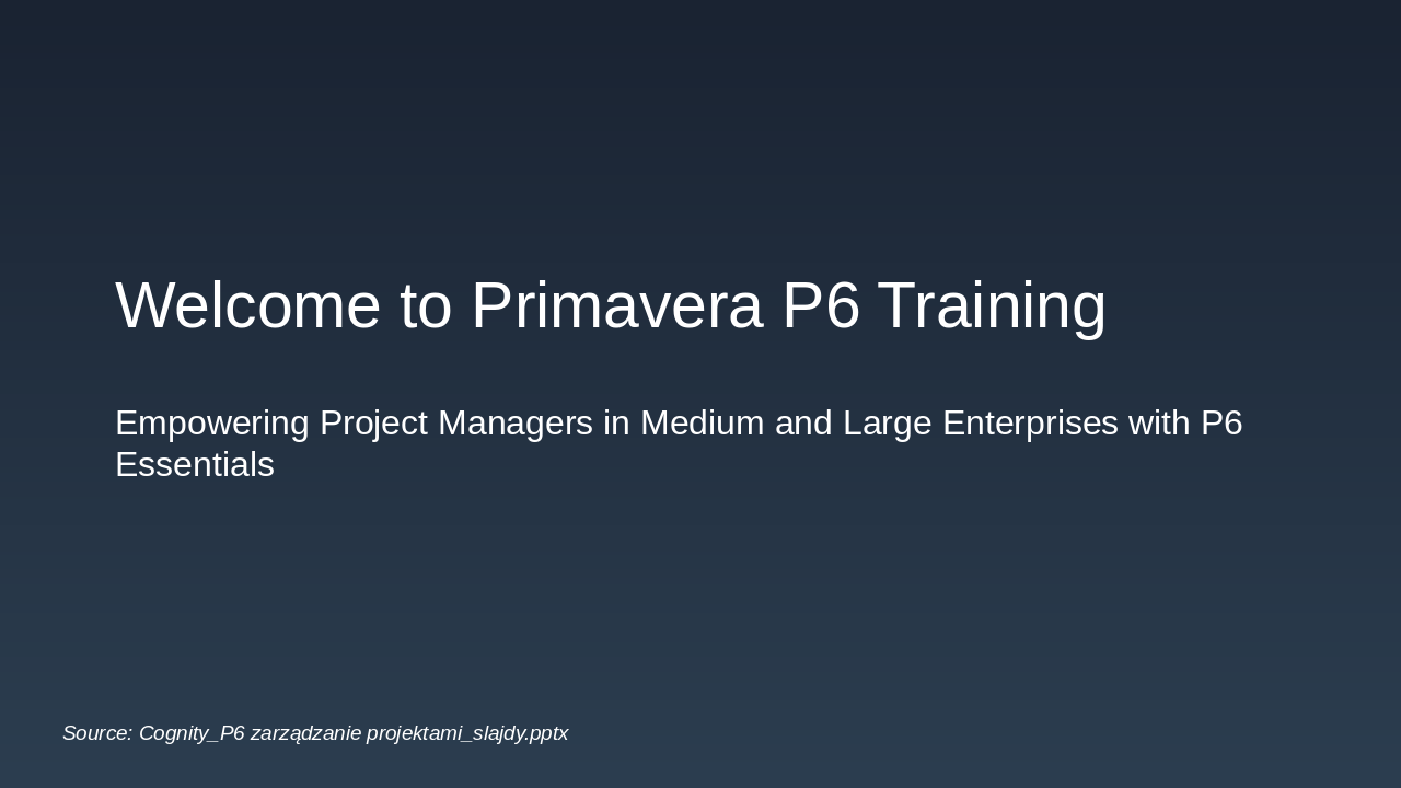 Mastering Primavera P6 for Project Managers