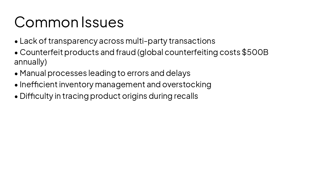 Slide 4 - Common Issues