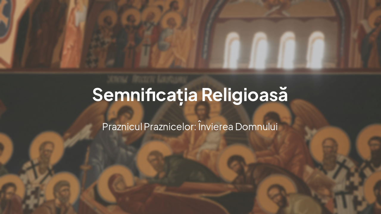 Slide 3 - I. Semnificația Religioasă