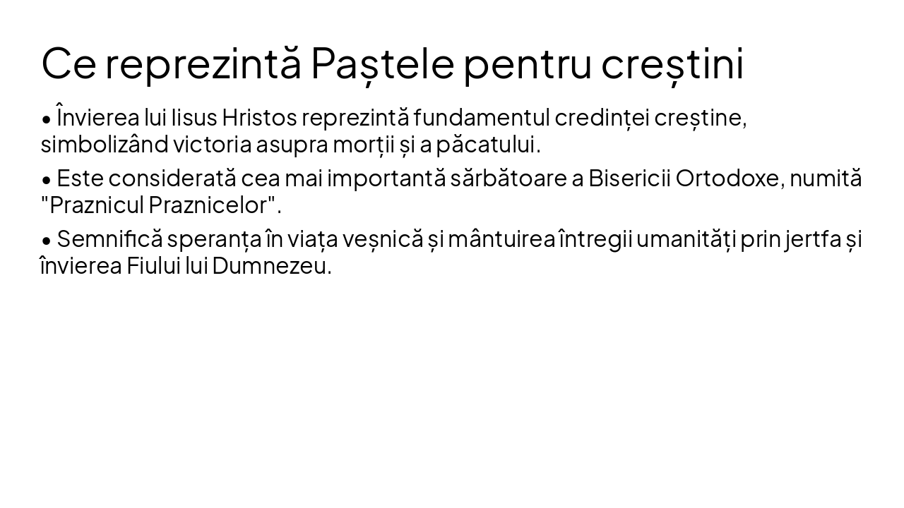 Slide 4 - Ce reprezintă Paștele pentru creștini