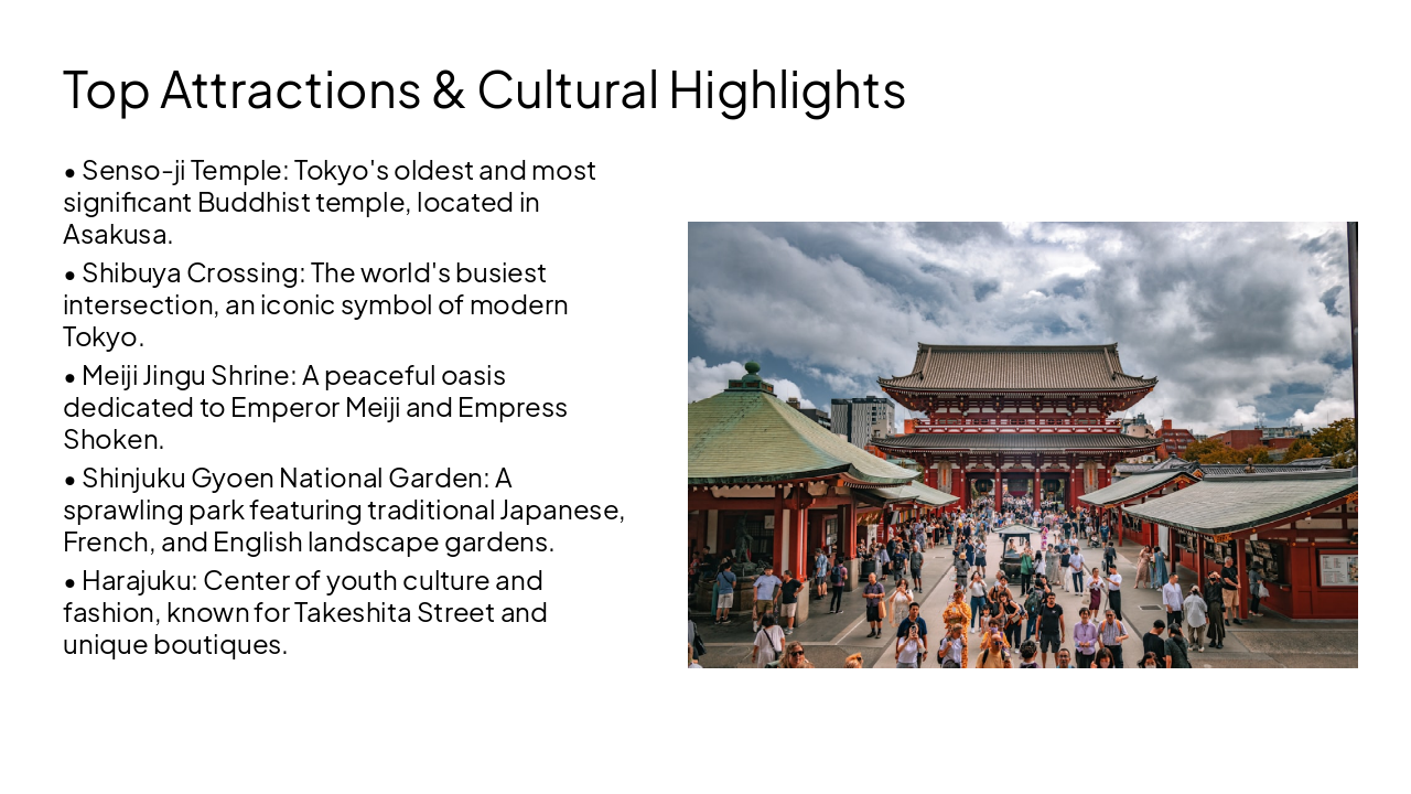 Slide 17 - Top Attractions & Cultural Highlights