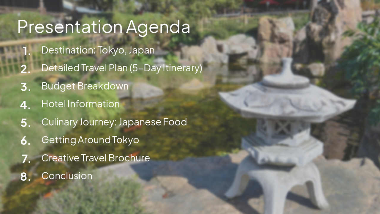 Slide 2 - Presentation Agenda