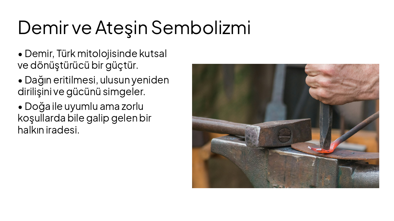Slide 7 - Demir ve Ateşin Sembolizmi