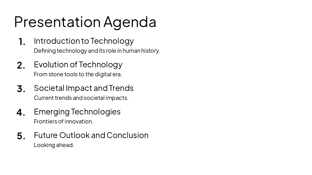 Slide 2 - Presentation Agenda