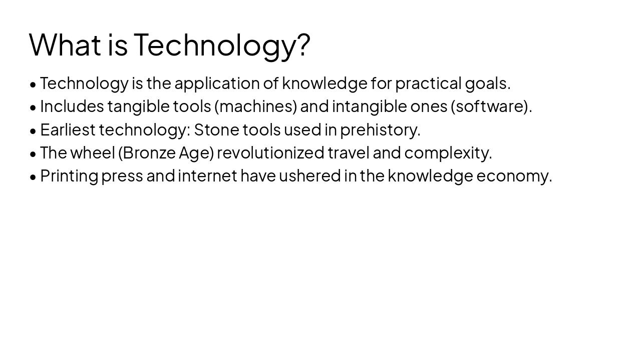 Slide 4 - What is Technology?