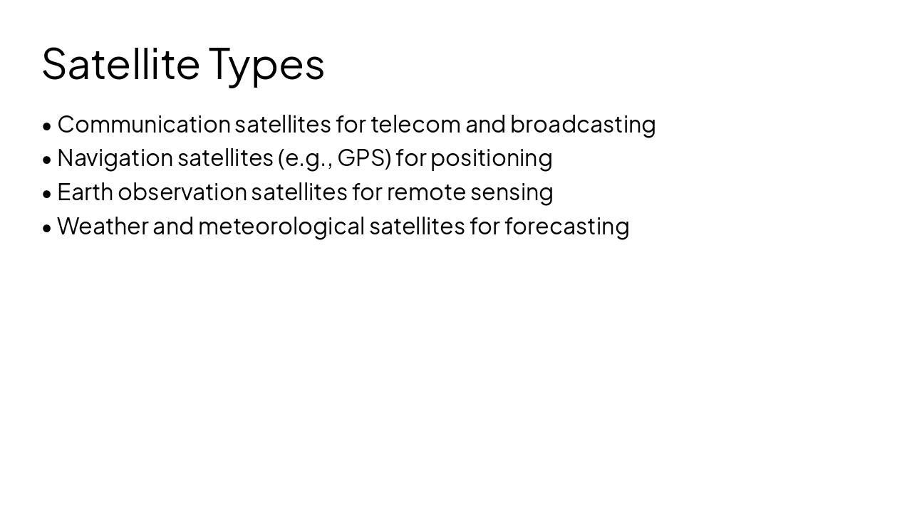 Slide 8 - Satellite Types