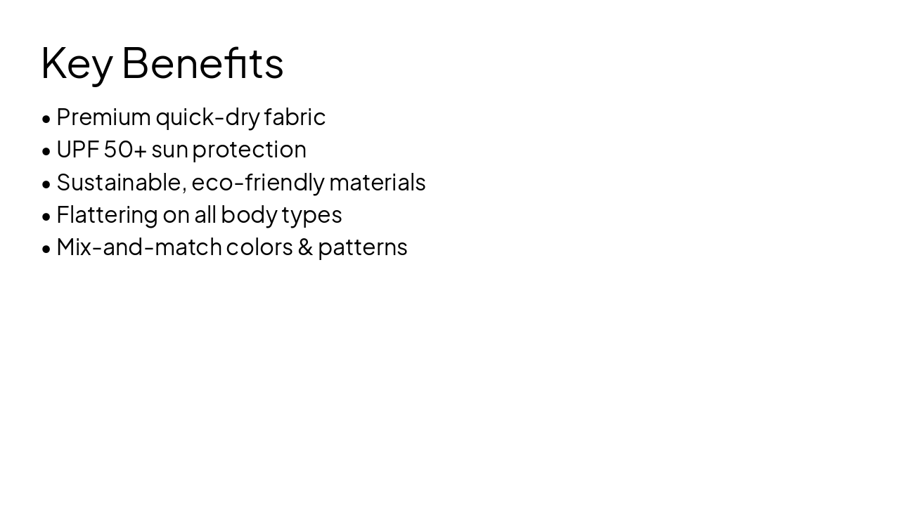 Slide 7 - Key Benefits