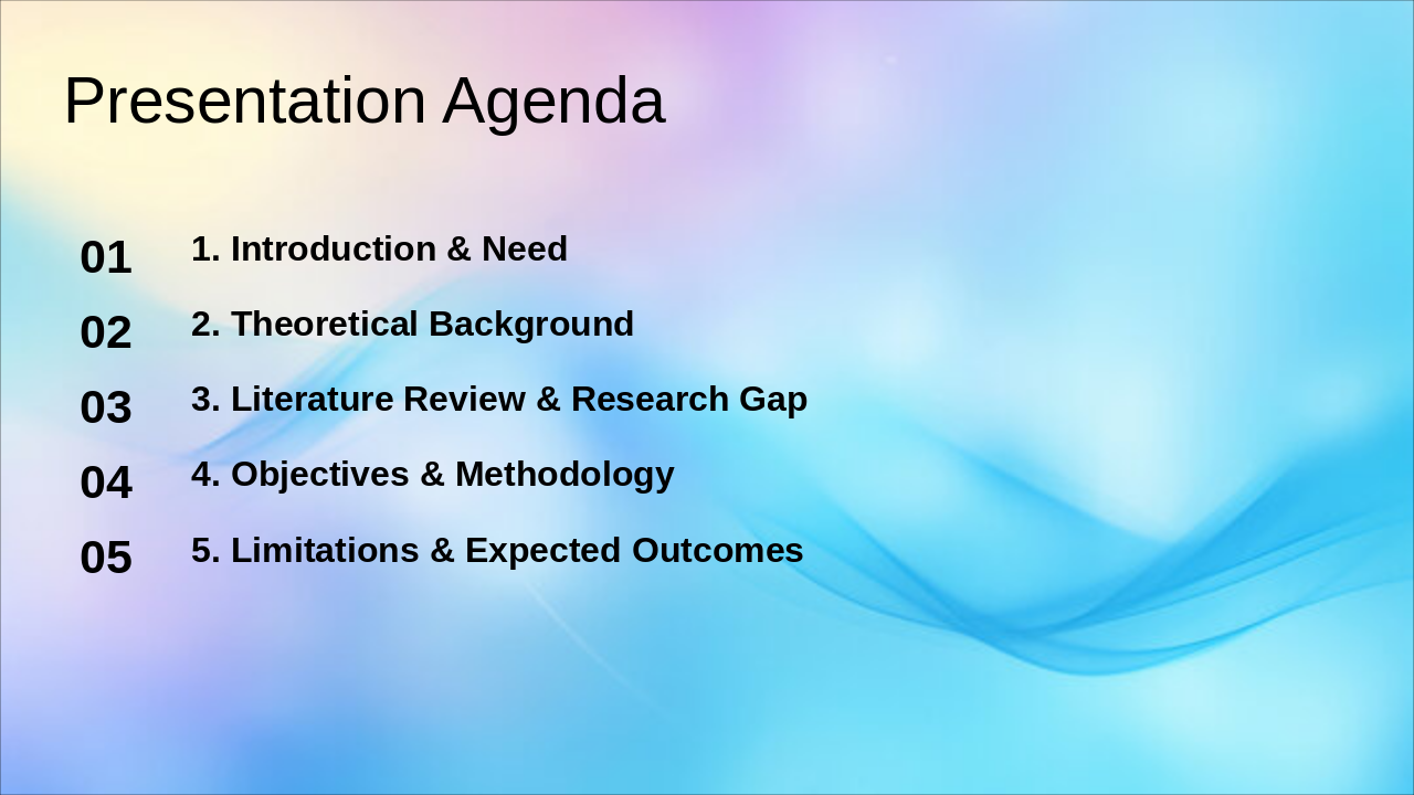 Slide 2 - Presentation Agenda