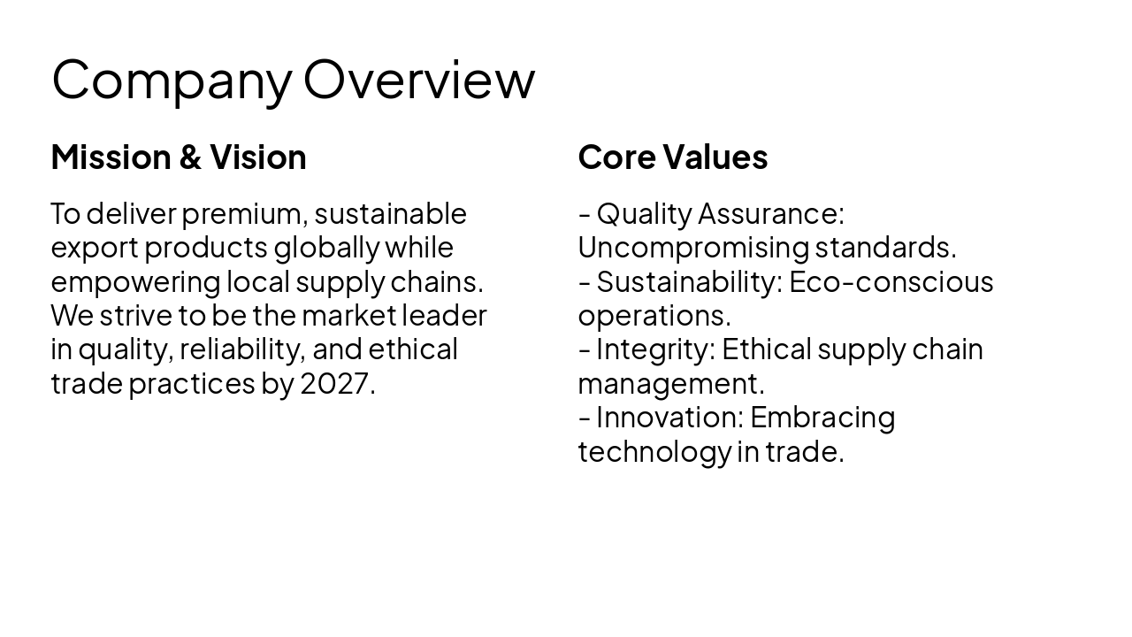 Slide 4 - Company Overview