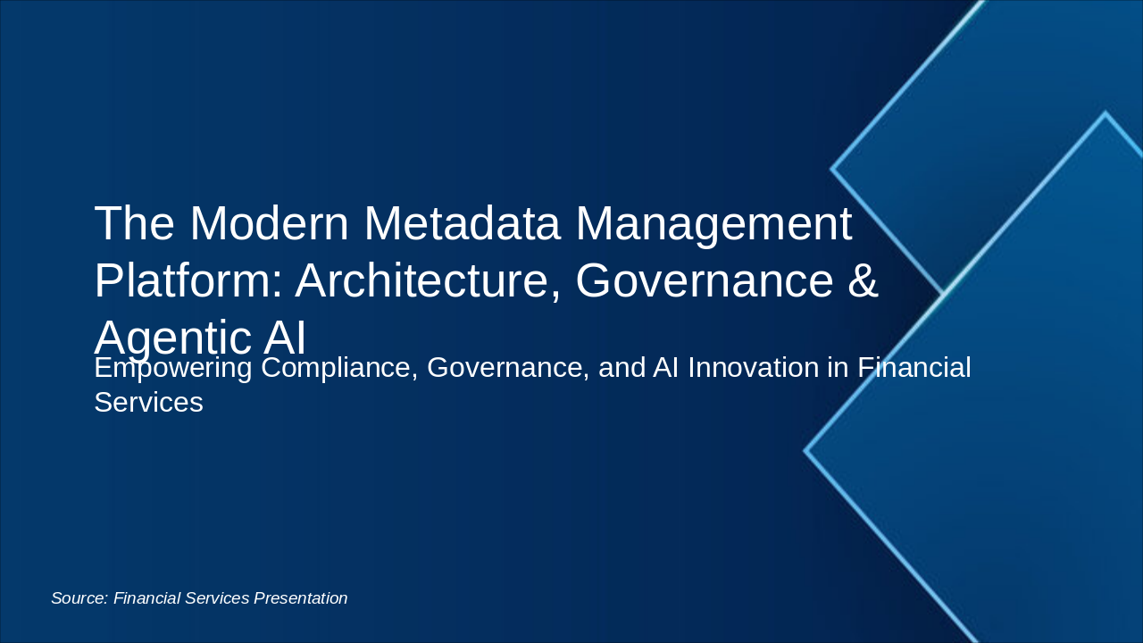 Modern Metadata Platform: Arch, Gov & AI (39 chars)