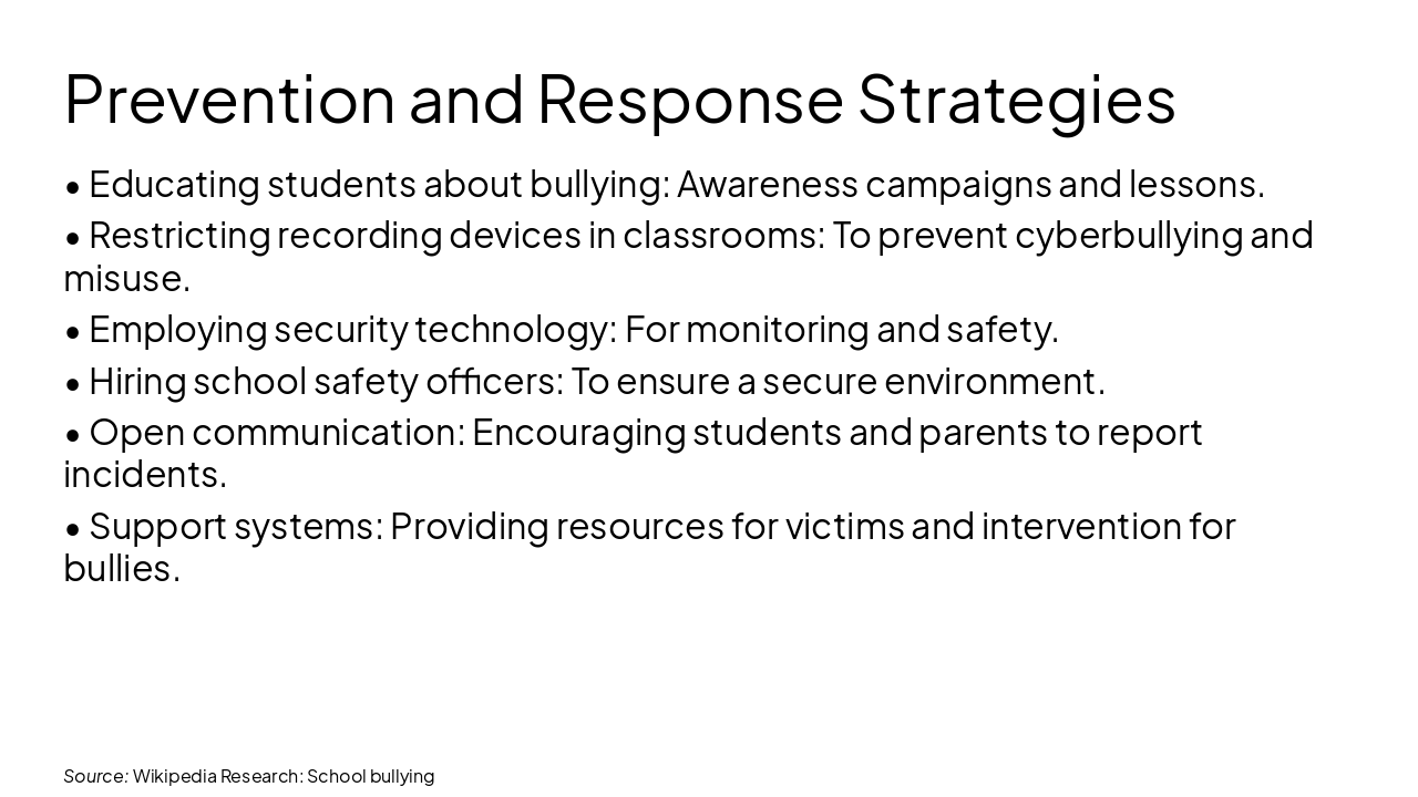 Slide 15 - Prevention and Response Strategies