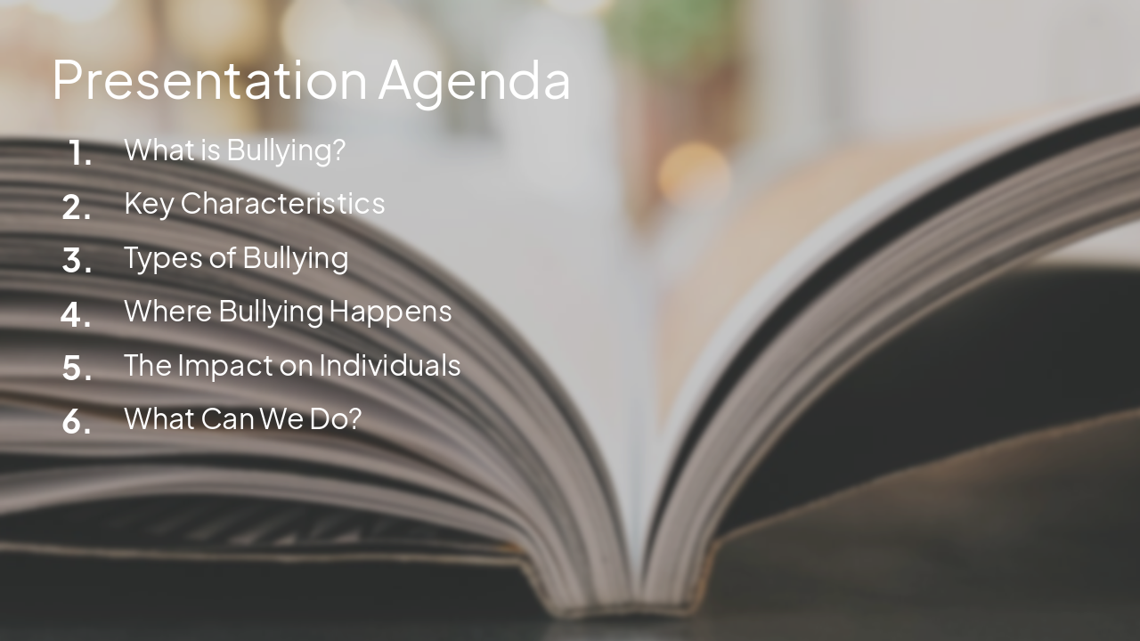 Slide 2 - Presentation Agenda