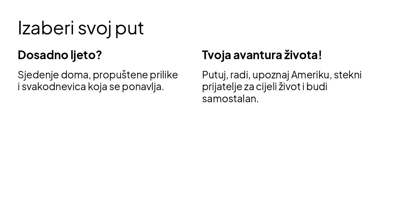 Slide 2 - Izaberi svoj put