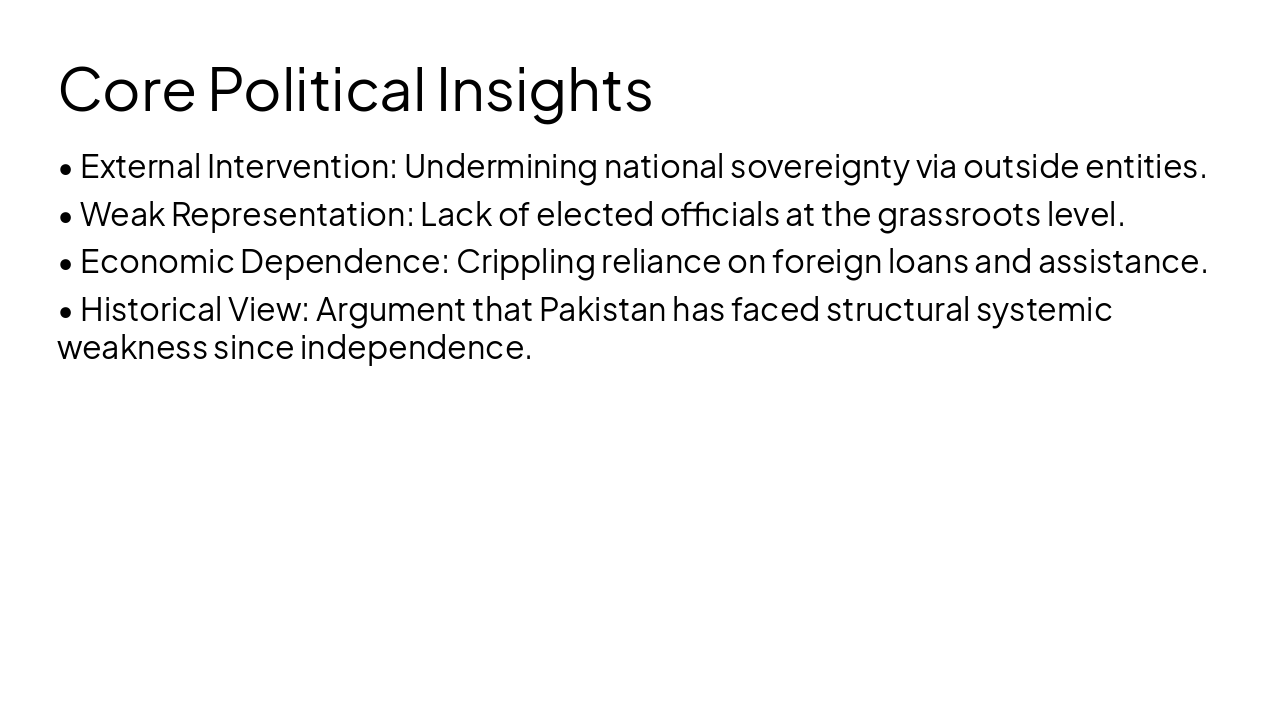 Slide 6 - Core Political Insights