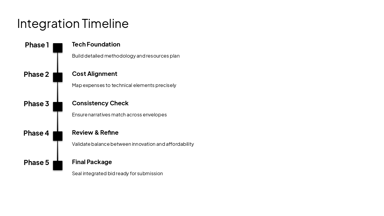 Slide 10 - Integration Timeline