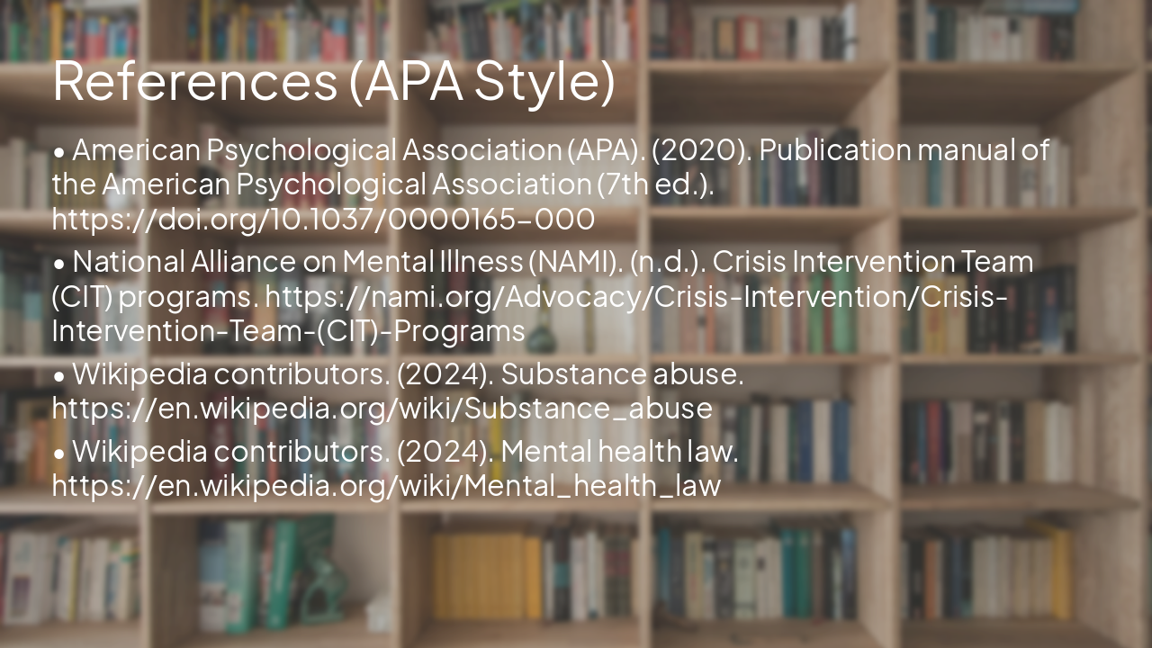 Slide 12 - References (APA Style)