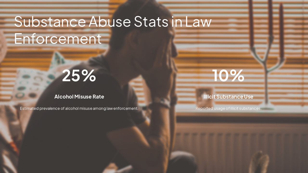 Slide 4 - Substance Abuse Stats in Law Enforcement