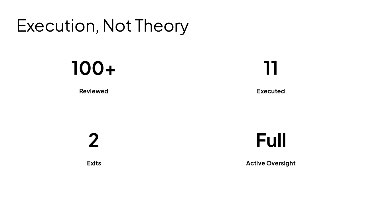 Slide 7 - Execution, Not Theory