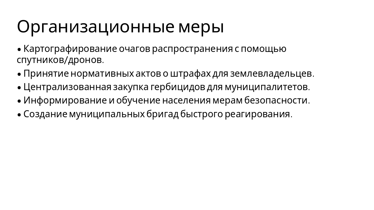 Slide 12 - Организационные меры