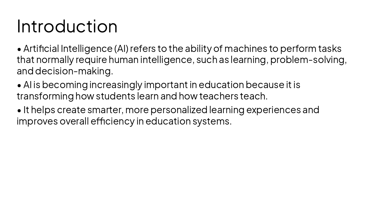 Slide 3 - Introduction