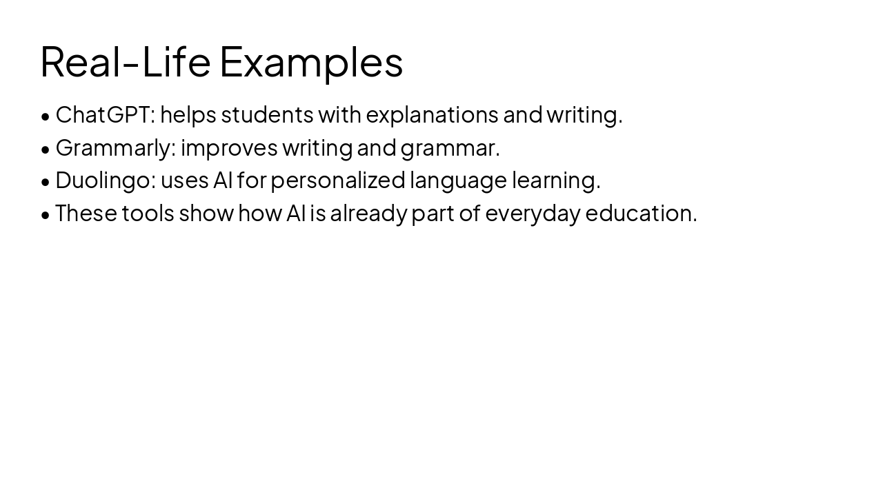 Slide 8 - Real-Life Examples