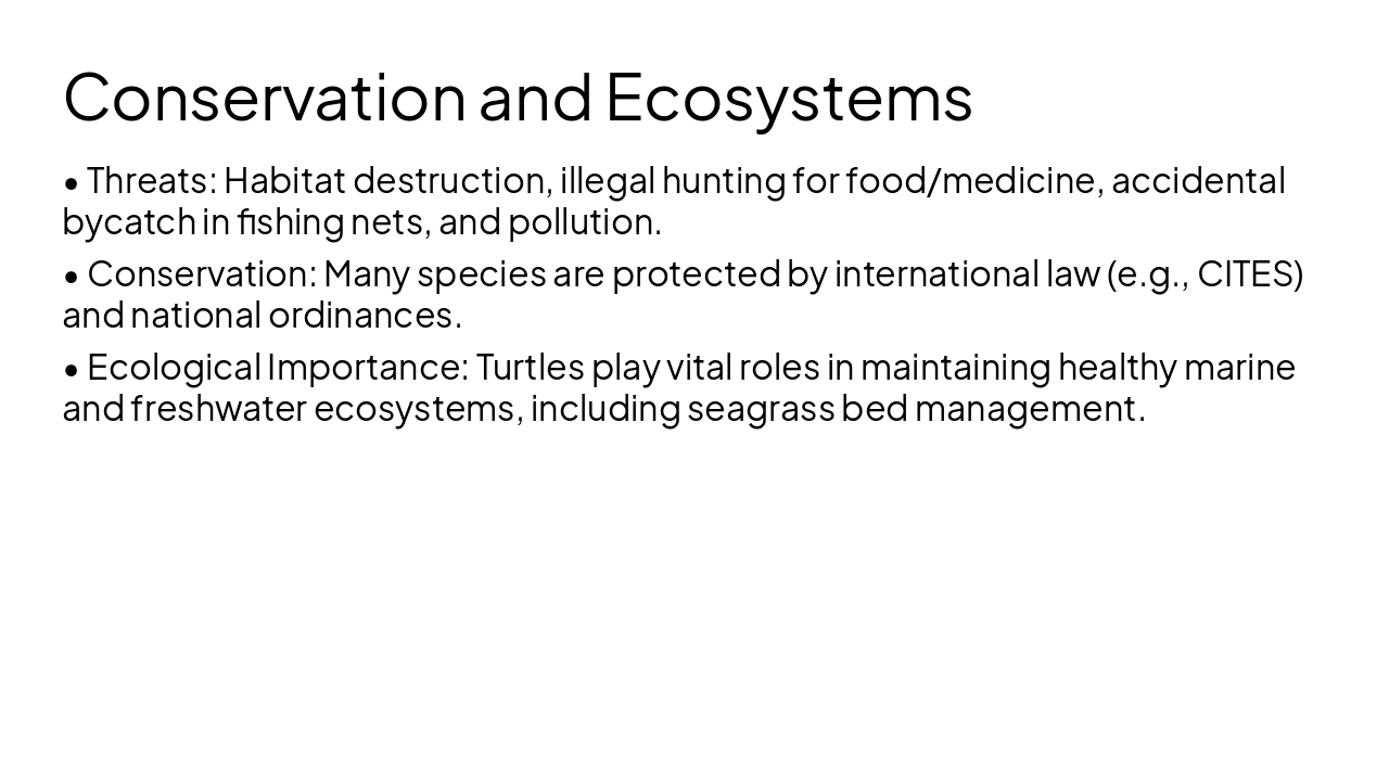 Slide 8 - Conservation and Ecosystems