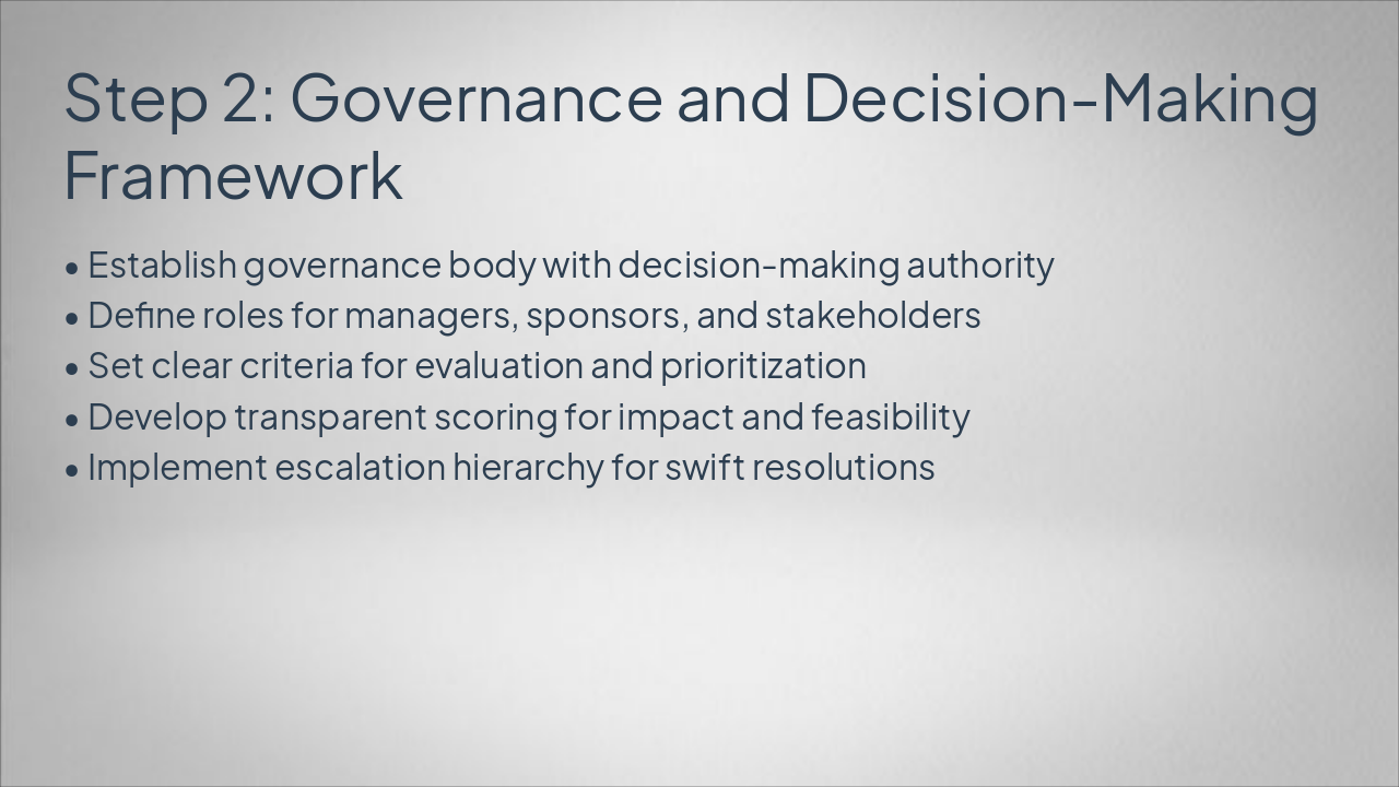 Step 2: Governance & Decision Framework (48 chars)