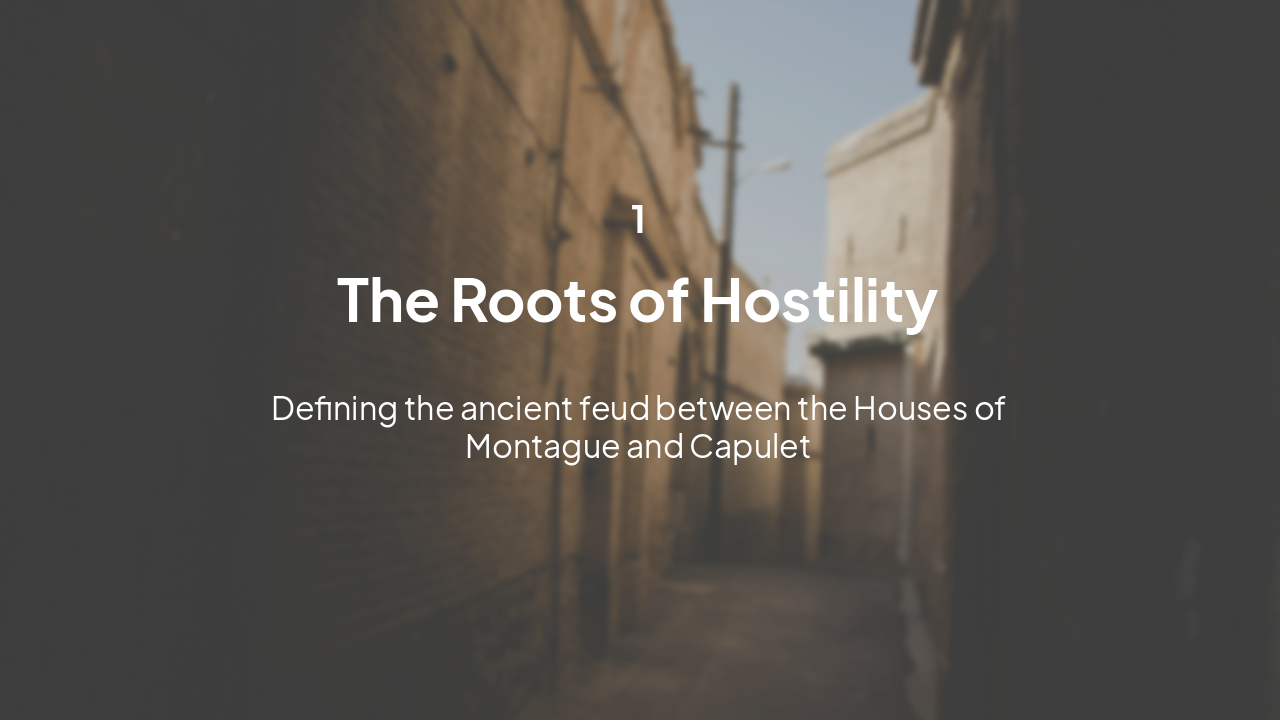 Slide 3 - Section One: The Origins of the Feud