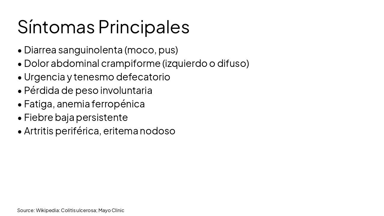 Slide 6 - Síntomas Principales
