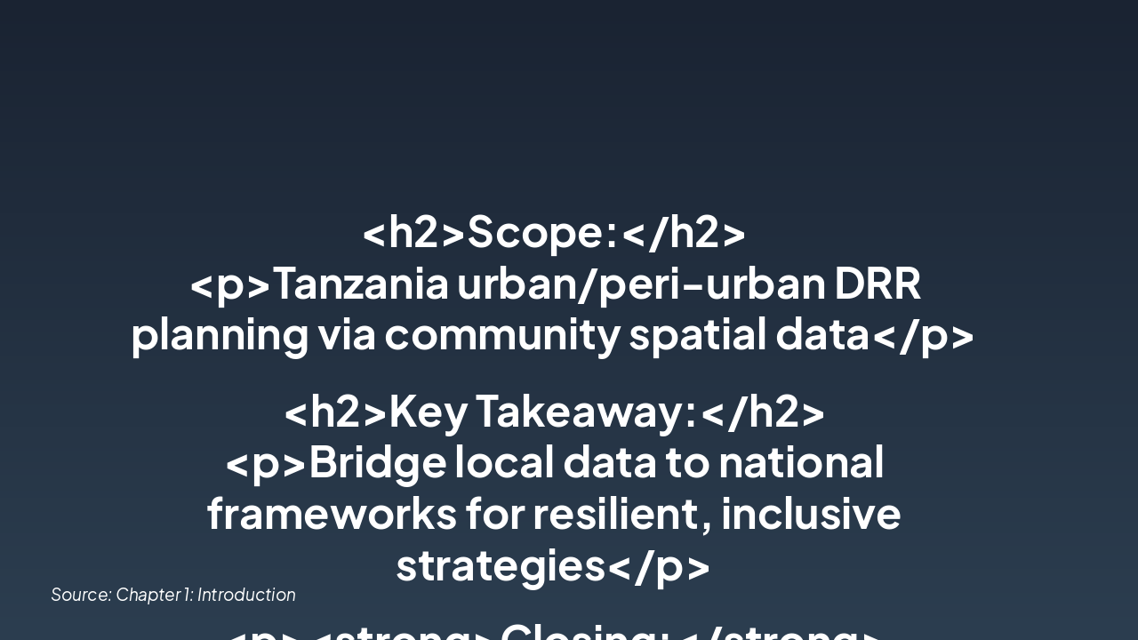 Slide 8 - 1.7 Scope & Key Takeaways