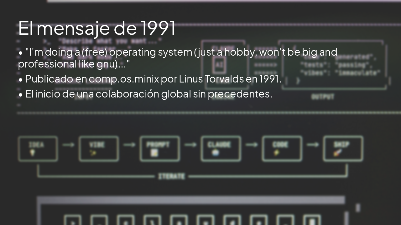 Slide 4 - El mensaje de 1991